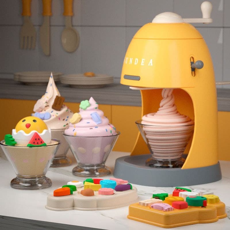 BYJ Noodle Machine Play Dough Sundae Machine Play Dough Ice Cream Clay