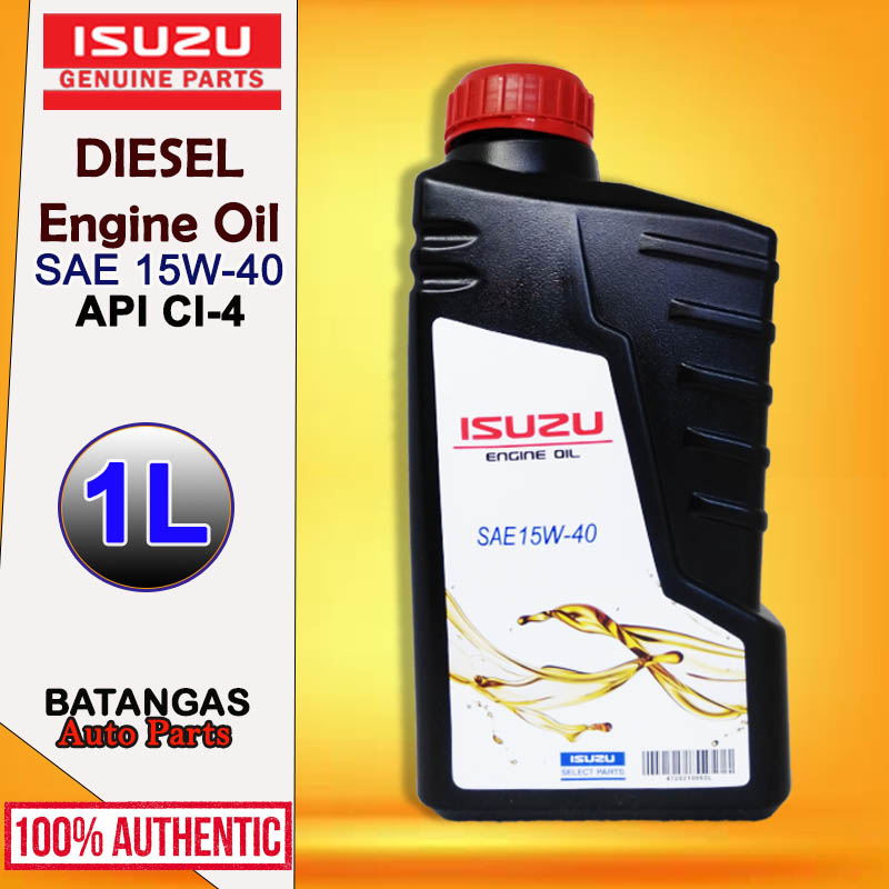 ISUZU GENUINE DIESEL ENGINE OIL SAE 15W-40 API CI-4 1LTR | Lazada PH