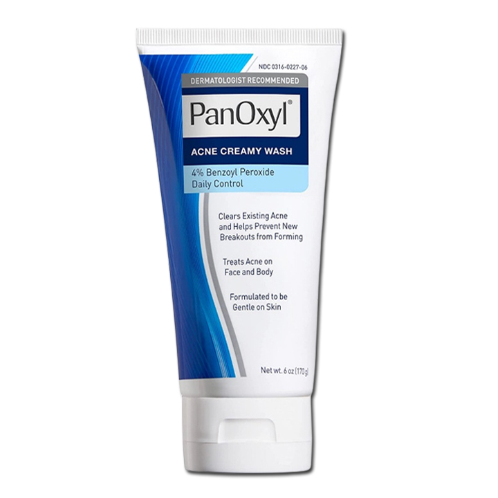 PanOxyl Acne Creamy Wash 4 Acne Foaming Wash 10 with Benzoyl