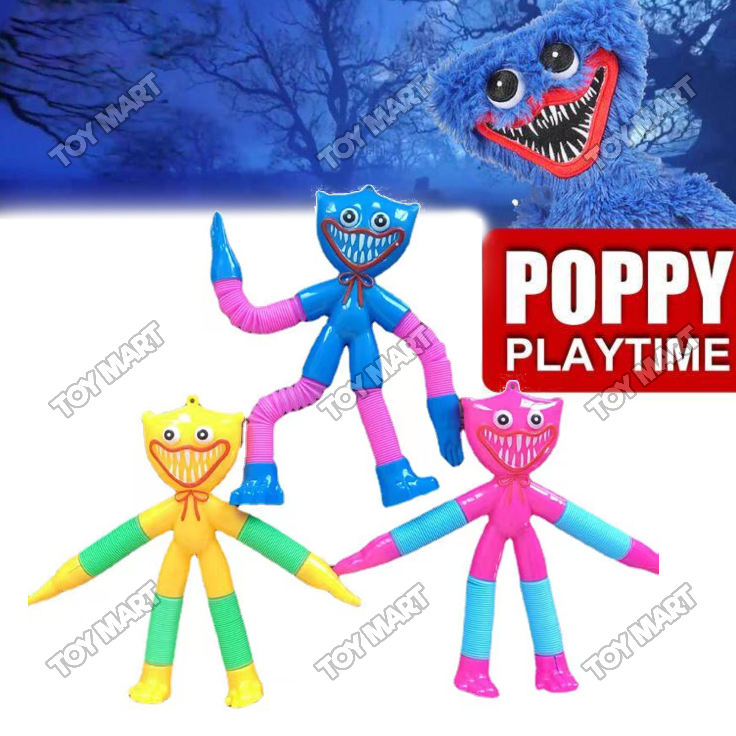 Huggy Wuggy Toys Play Time Pop Fidget Tube Poppy Game For Kids