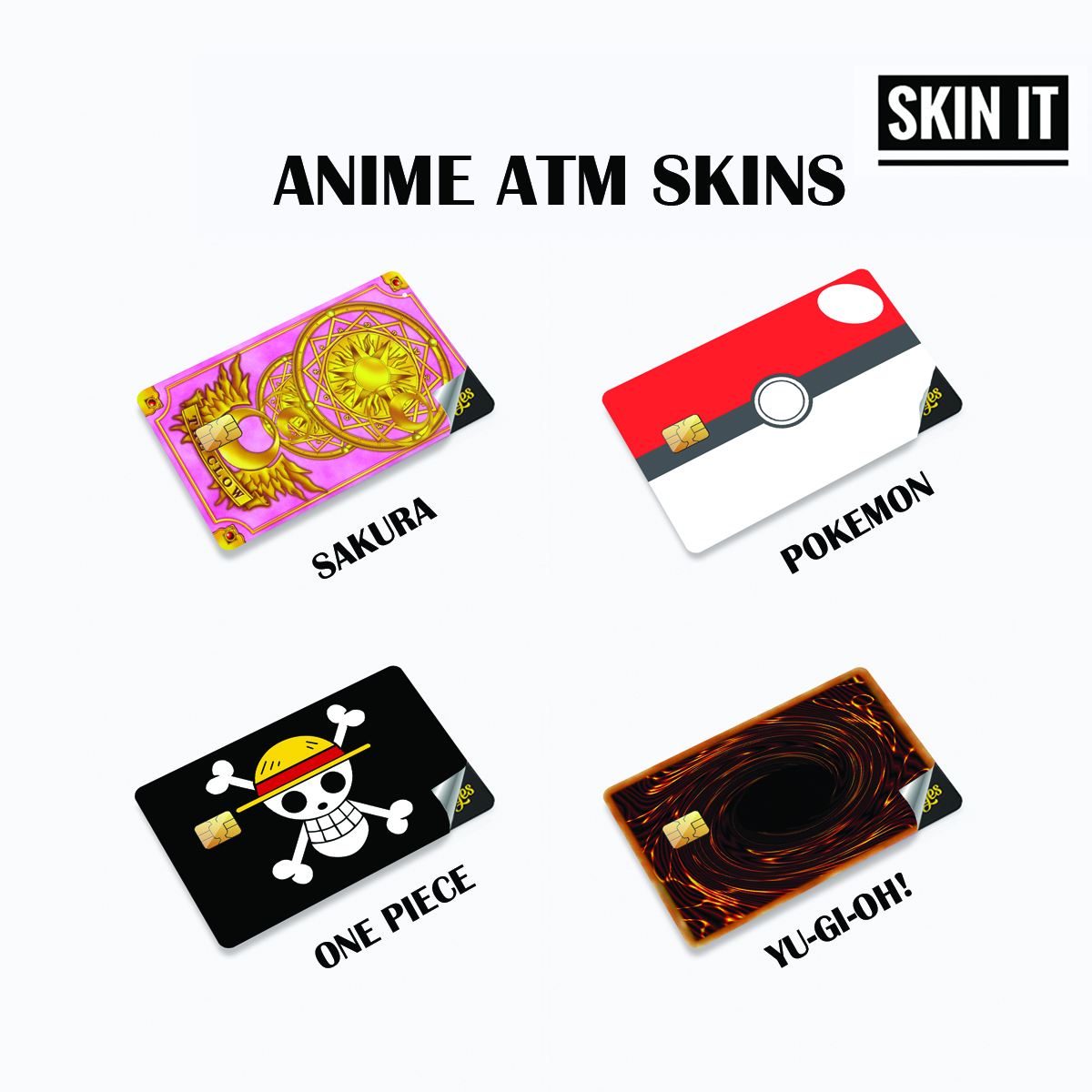 4pcs Attack on Titan Anime Card Skin Fashion Credit India  Ubuy