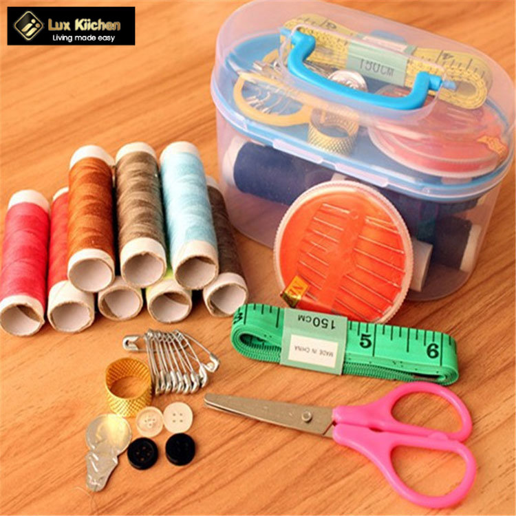 10 in1 Sewing Kit Box Set Small Household Sewing Tools Portable Sewing
