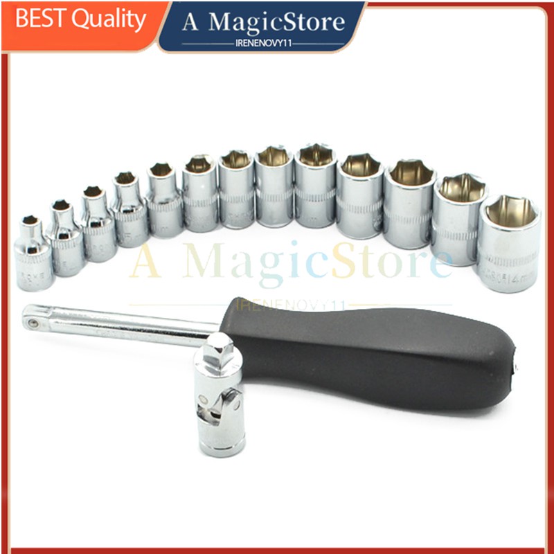 46pcs Socket Ratchet Car Repair Tool Wrench Set Head Ratchet Pawl ...