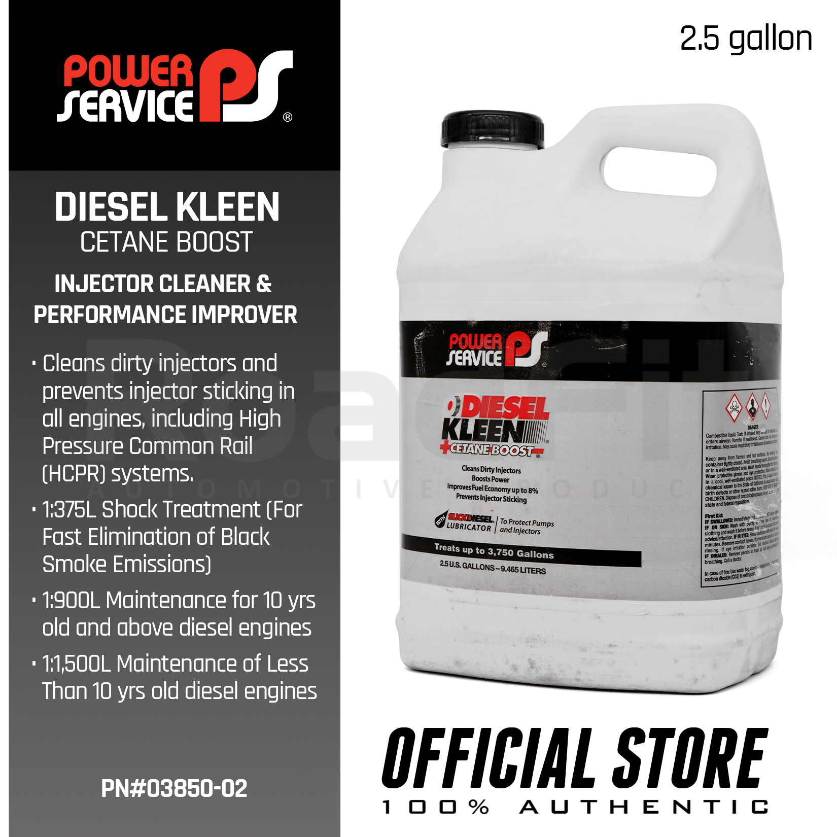 Power Service Diesel Kleen Injector Cleaner + Cetane Boost Fuel