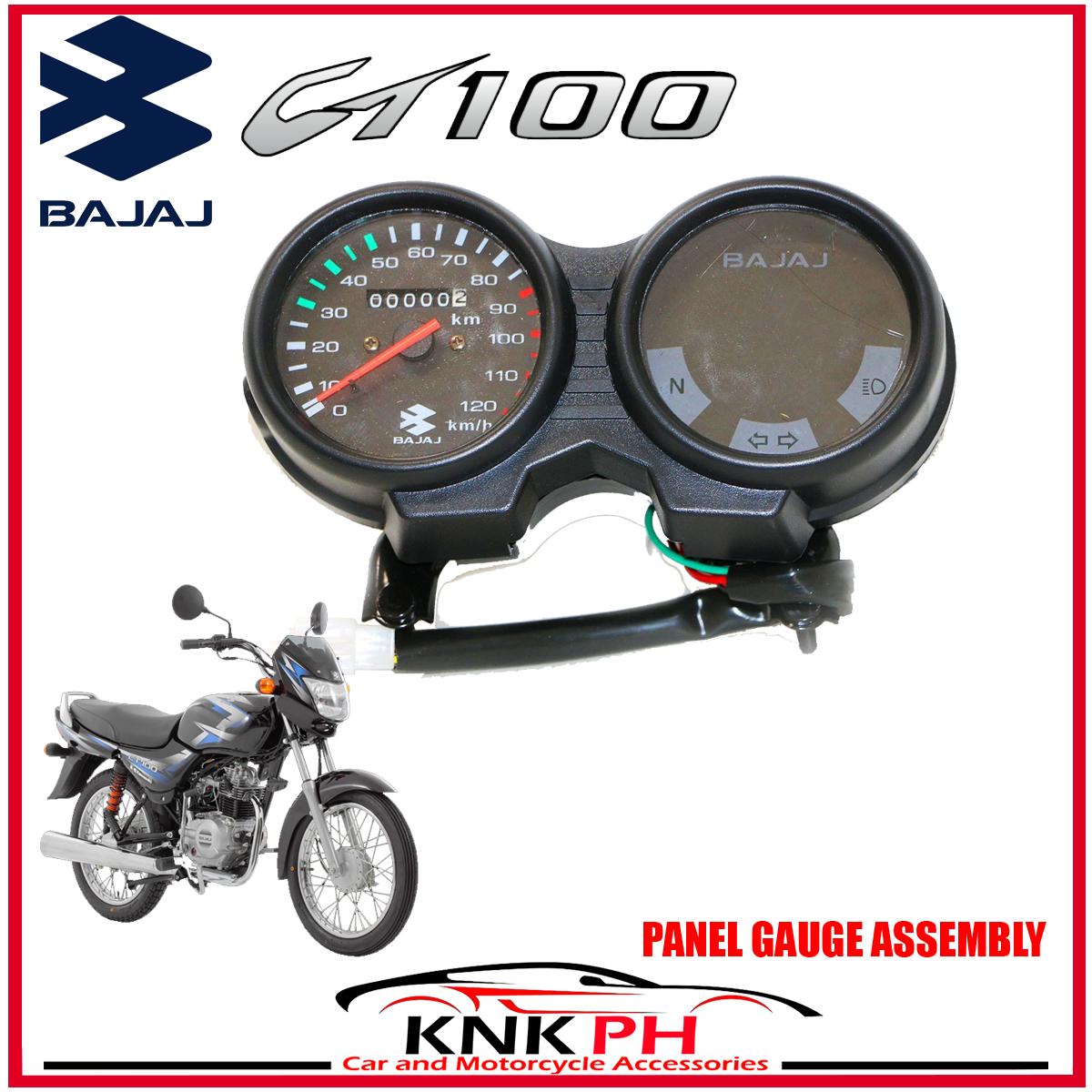 SPEEDOMETER ASSY BAJAJ CT100 Panel Speedometer Assembly Gauge Lazada PH
