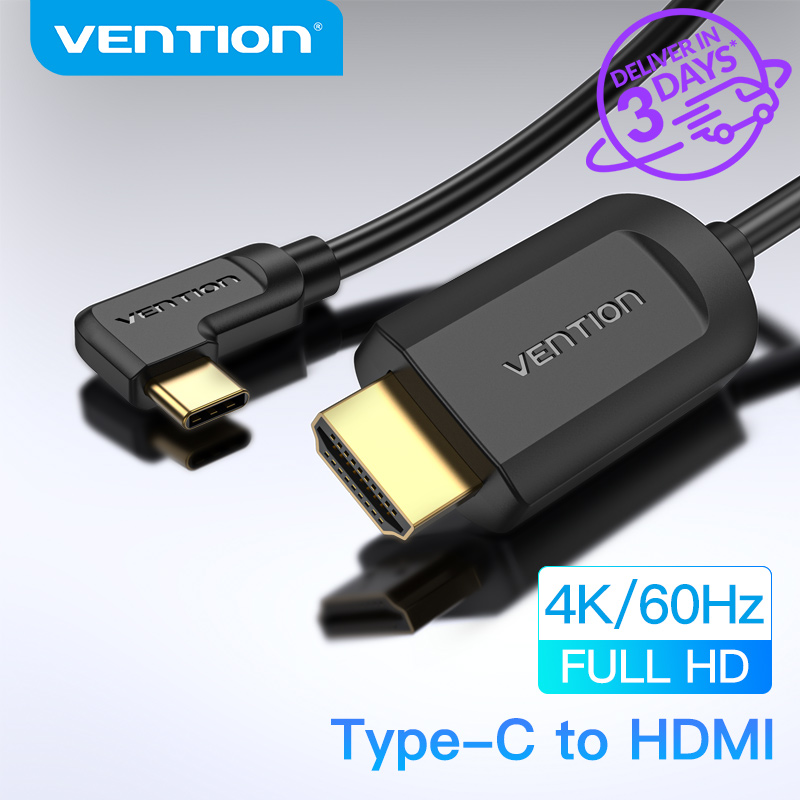 Vention Type C to HDMI Cable 4K Type C HDMI Connector for Cellphone to tv USB C to HDMI Cable for MacBook Samsung Galaxy S10/S9 Mate 20 Pro Thunderbolt