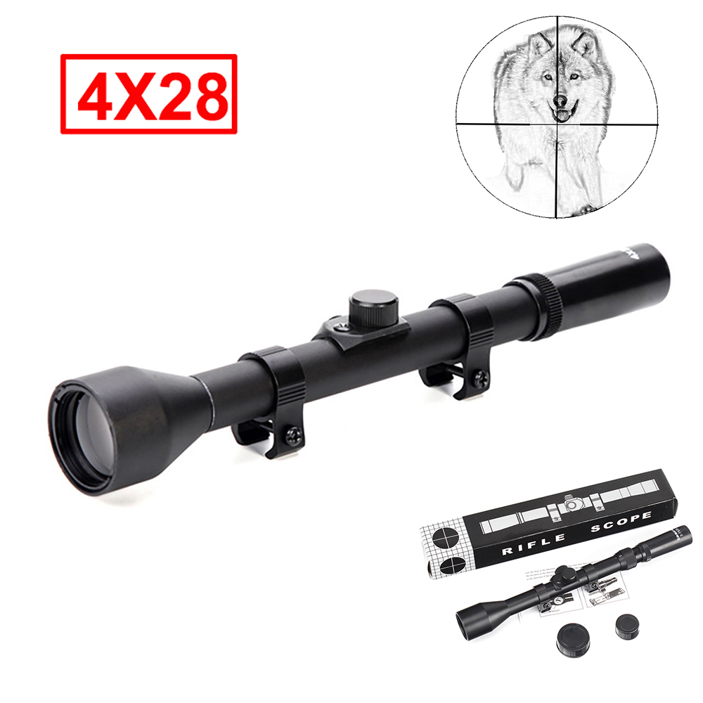 4x28 Rifle Scope Optics Riflescope with Bracket Mount Holder Lazada PH