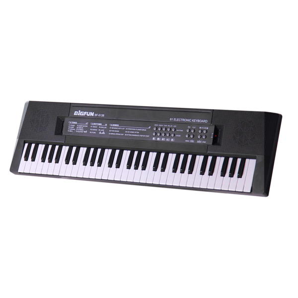 61 Keys Digital Music Electronic Keyboard Kids Multifunctional Electric Piano for Piano Student with Microphone Function Musical Instrument