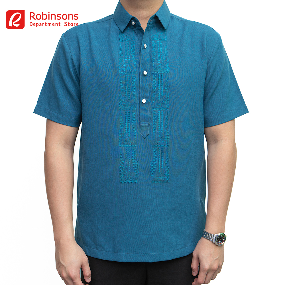 polo barong blue