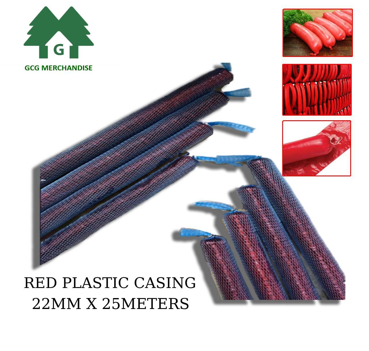 Plastic Inedible Sausage Casing for Skinless longganisa Wrapper 25