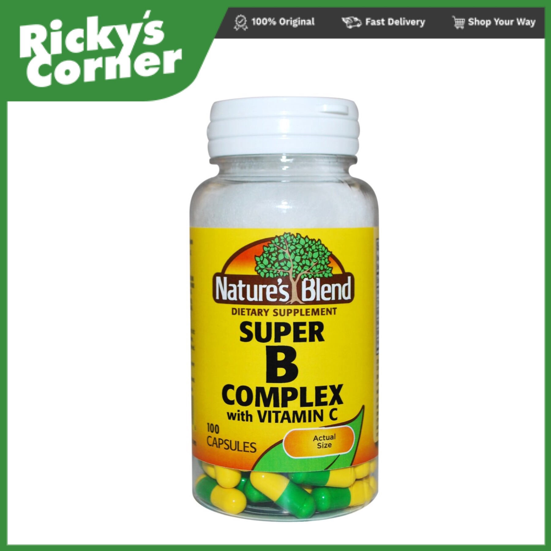 nature's blend super b complex with vitamin c 100 caps Lazada PH