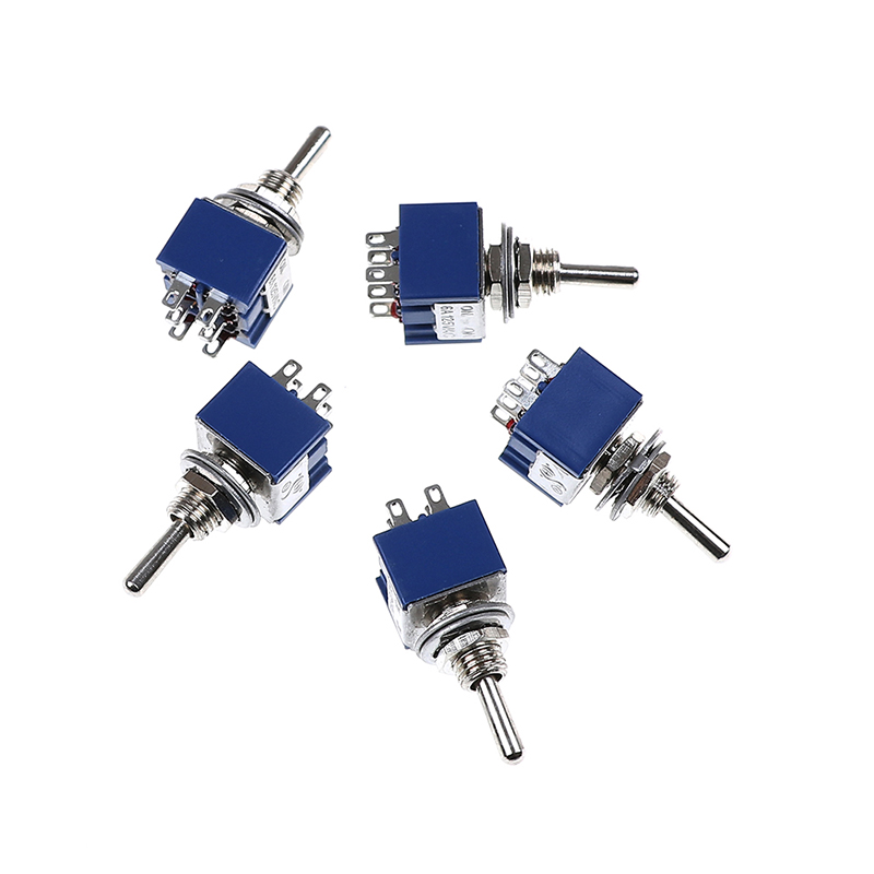 5PCS 6 P สวิตช์ปิดเปิด6A 125VAC 6ขา DPDT ON-ON มินิสวิตช์ปิดเปิดใหม่ ...