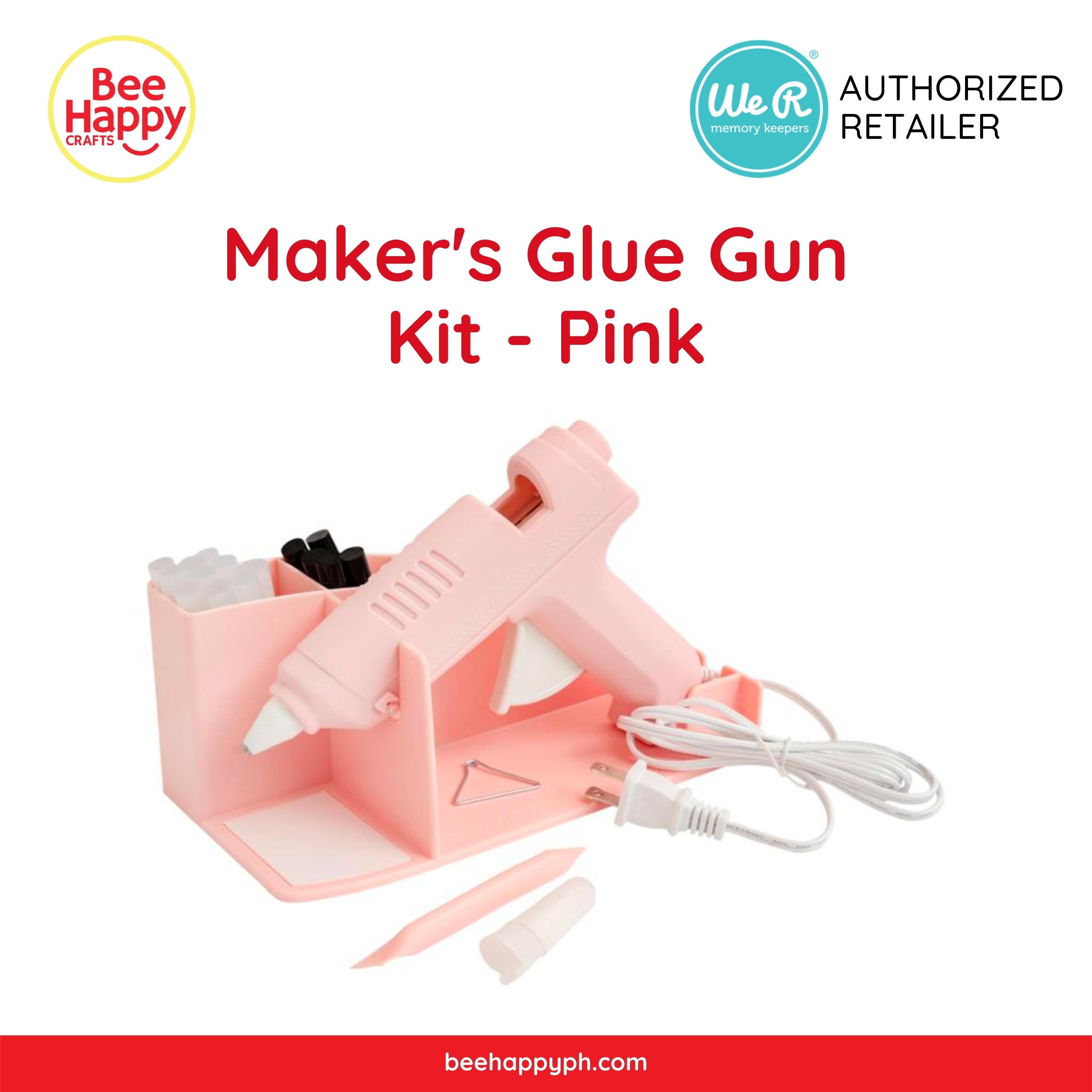 We R Memory Keepers Maker's Glue Gun Kit-Pink