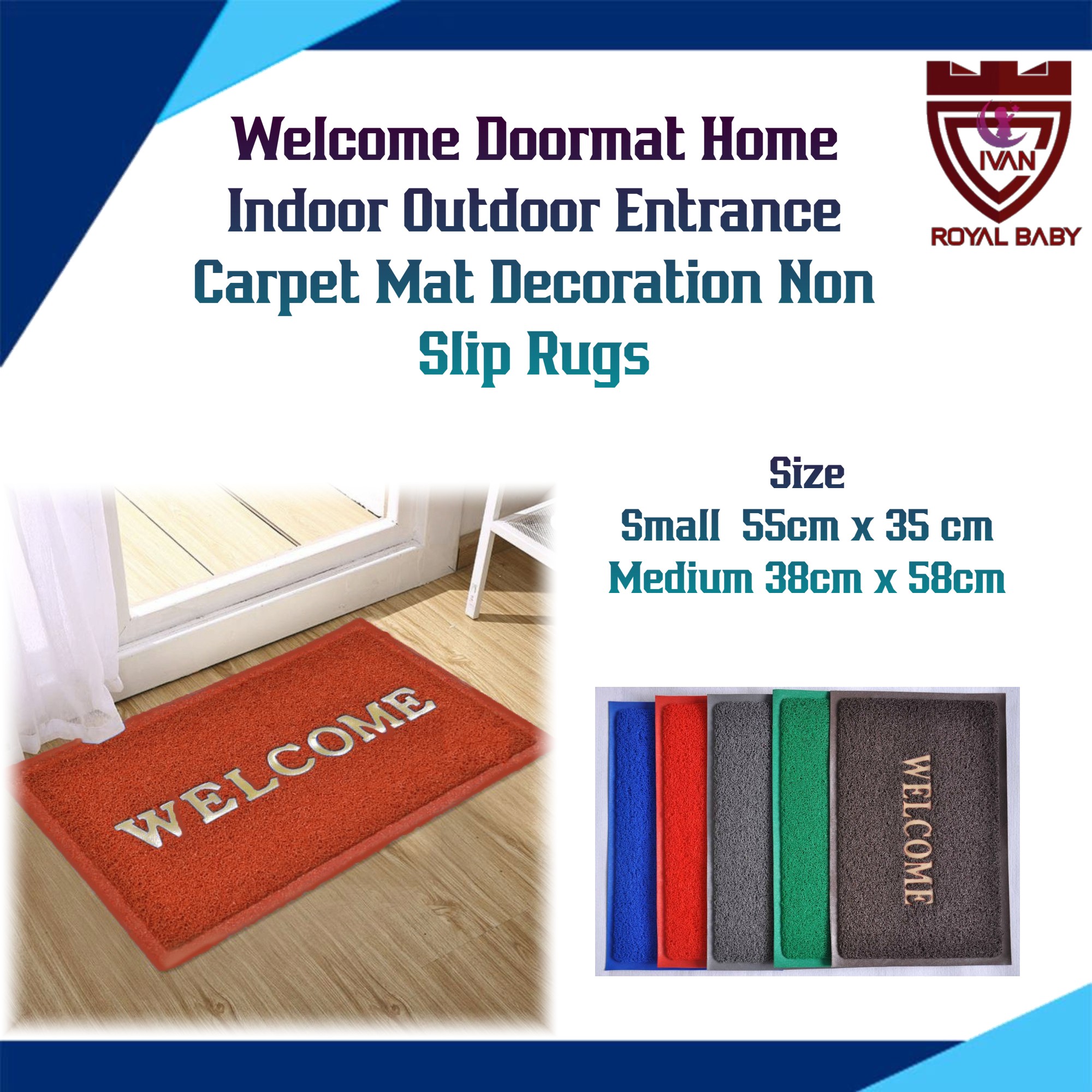 Best Deal for Door Mats Outdoor Doormat Indoor for Entryway,Welcome Pero