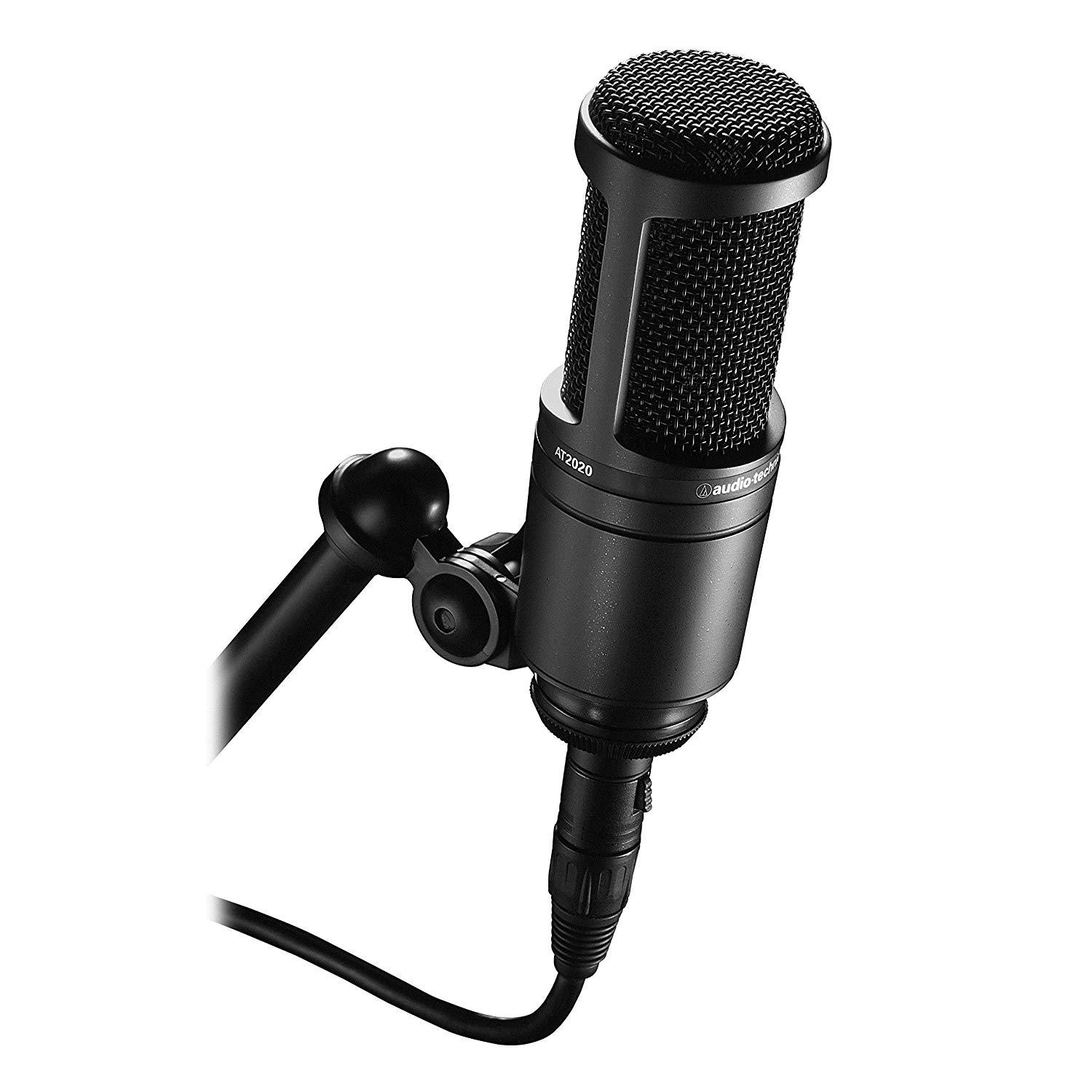 Audio-Technica AT2020 Cardioid Condenser Studio XLR Microphone Black |  Lazada PH
