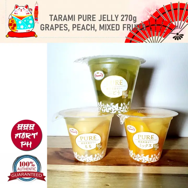 Japan Tarami Pure Jelly Big 270g Grapes Peach Mix Fruits Lazada Ph