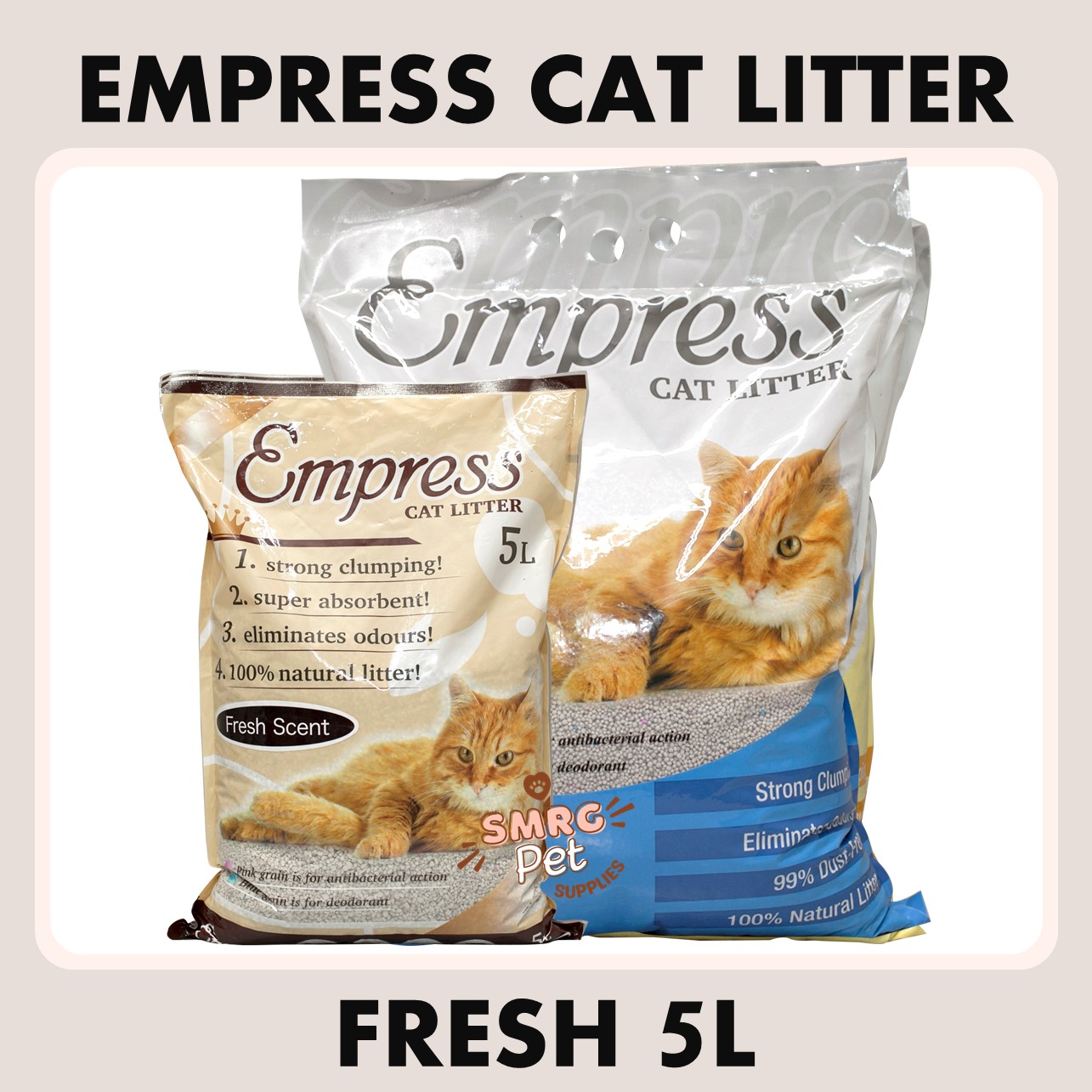 Empress Cat Litter 5L Apple Fresh Jasmine Peach Unscented Lazada PH