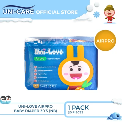 UniLove Airpro Baby Diaper 30's (Newborn) Pack of 1