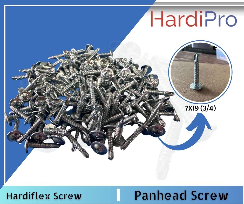500 pcs Hardiflex Screw/ Window Screw/Panhead Screw/ Flathead Screw for