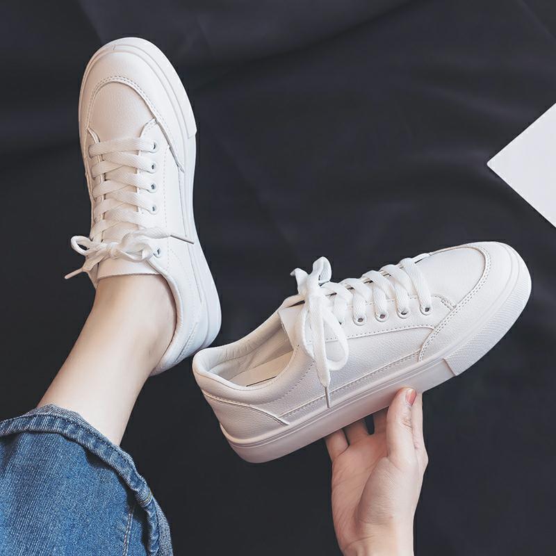 【YOTO】New korean women shoes fashion low cut White sneakers shoes for ...