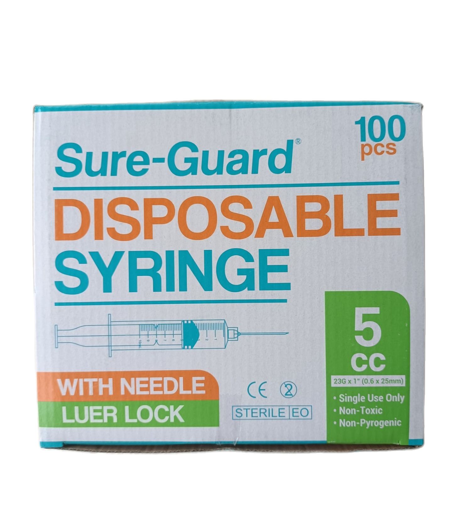 5cc Sureguard Disposable Syringe 100Pcs Lazada PH