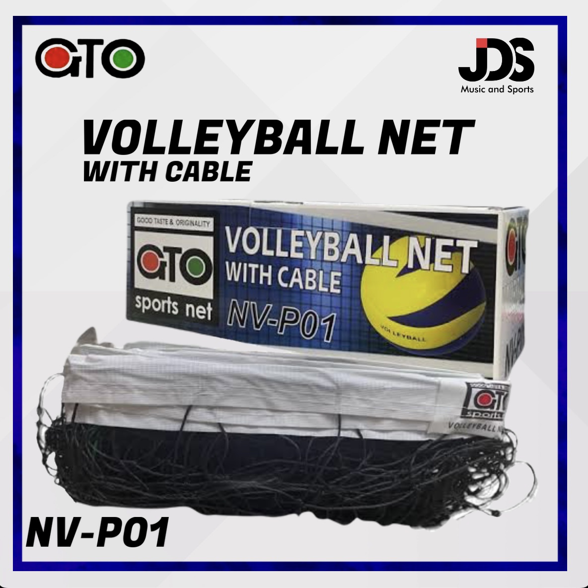 GTO NVP01 Volleyball Net With Cable Lazada PH