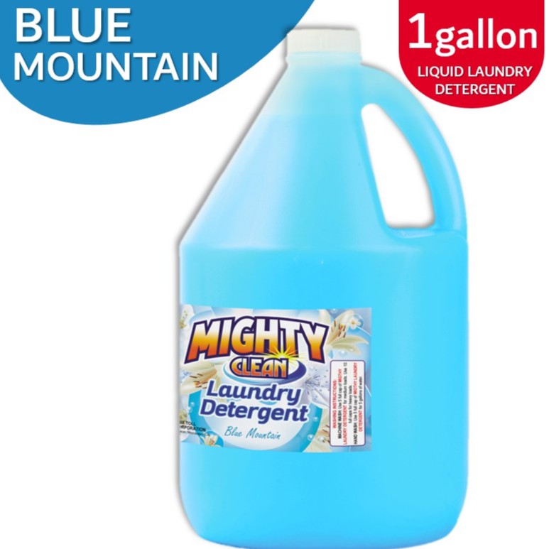 Mighty Clean Liquid Laundry Detergent Blue Mountain Scent LLD blue 1 GALLON Lazada PH