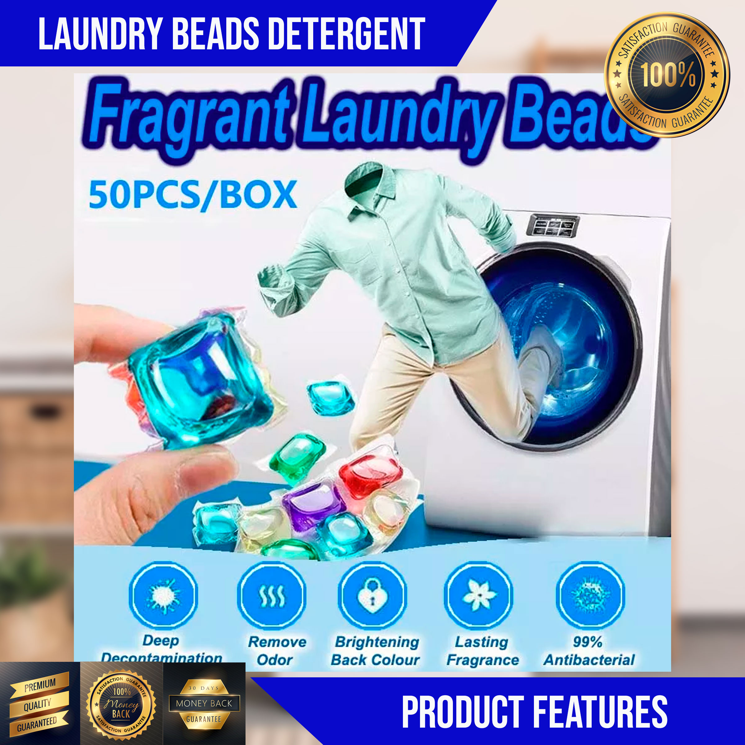 Laundry Capsules Detergent Liquid pods For Hands And Washing machine