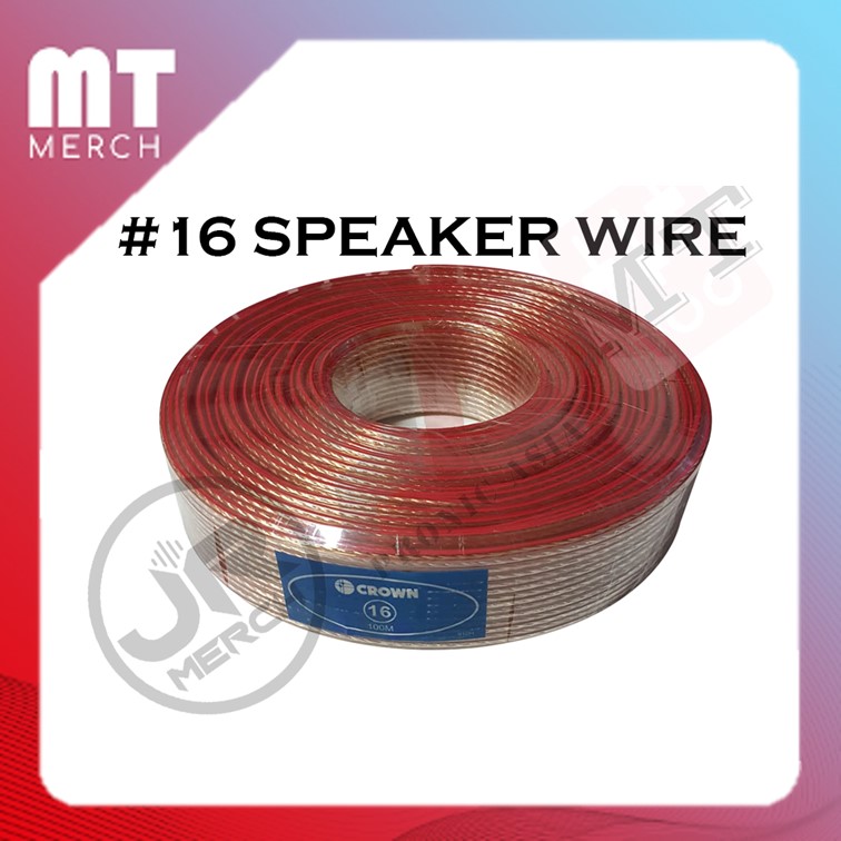 1 ROLL CROWN 16 AWG Professional Speaker Wire (CSW16GAT) 100 meters