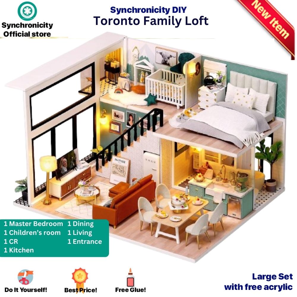 Miniature Dollhouse with Dust Cover floor Series Promo Price