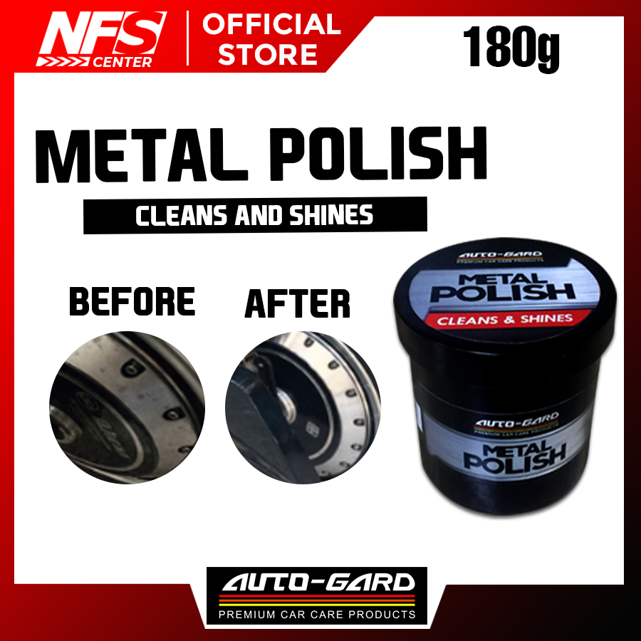 AUTOGARD METAL POLISH, CAR POLISHES & WAXES 180ML (180G) MOTORCYCLE
