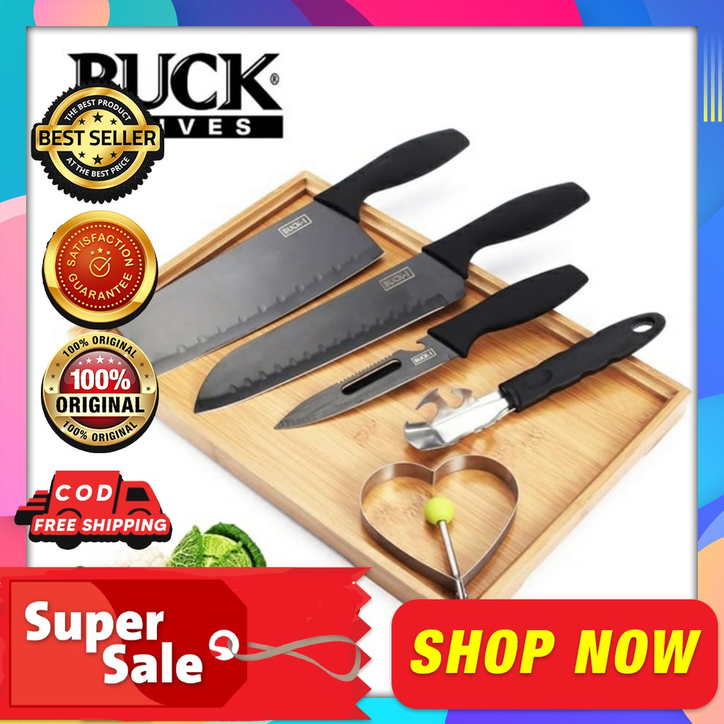 Original BestBuckI Complete Knife Set (5 pcsset) Stainless Steel