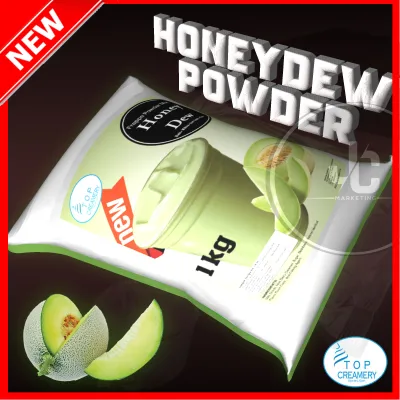 Top Creamery Honeydew Powder 1kg | Milk Tea Powder | Shake Powder | Ice Cream Powder | Ice Candy Powder