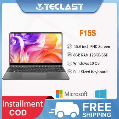 Teclast Official F15S Laptop 15.6 Inch Notebook 6GB/8GB RAM 128GB ROM Windows 10 OS 1920x1080 DDR4 Intel Apollo Lake HDMI Online Learning Brand New Original Authentic 1 Year Warranty