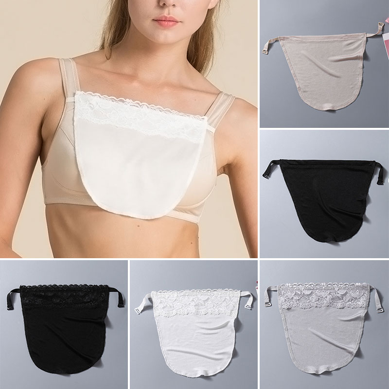 lof Women's Summer Mock Camisole Clip On Cleavage Cover Up Lace Invisible  Instant Bra Insert