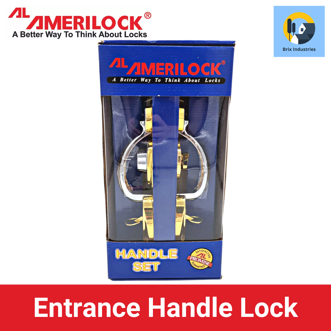 Amerilock 2Tone Elegant Entrance Handle Lock AL70610 DHSSP/PB Double