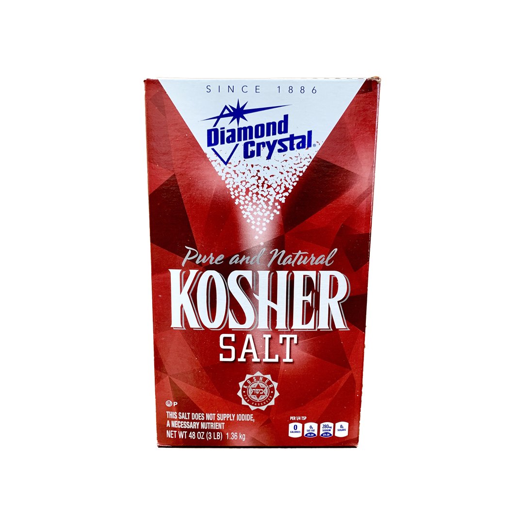 Diamond Crystal Kosher Salt Full Flavor, No Additives and Less Sodium