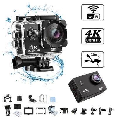 [Upgraded version]Waterproof 4K Ultra HD Action Camera for Motorcycle helmet set sports camera for vlogging recorder for Outdoor Pro Sport Bike Diving Motorcycle