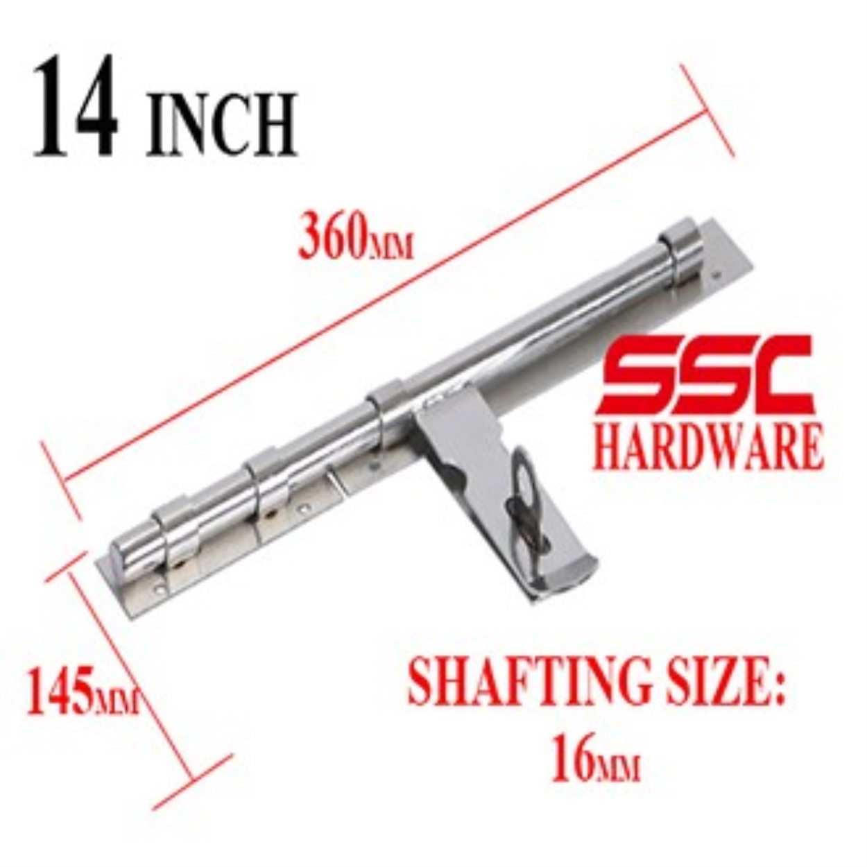 Kiaolei SSC HARDWARE Stainless Steel Gate Barrel Bolt Heavy Duty Gate