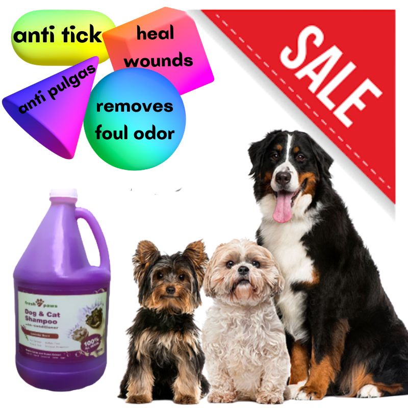 Fresh Paws Dog shampoo with conditioner Madre de cacao Lavender scent