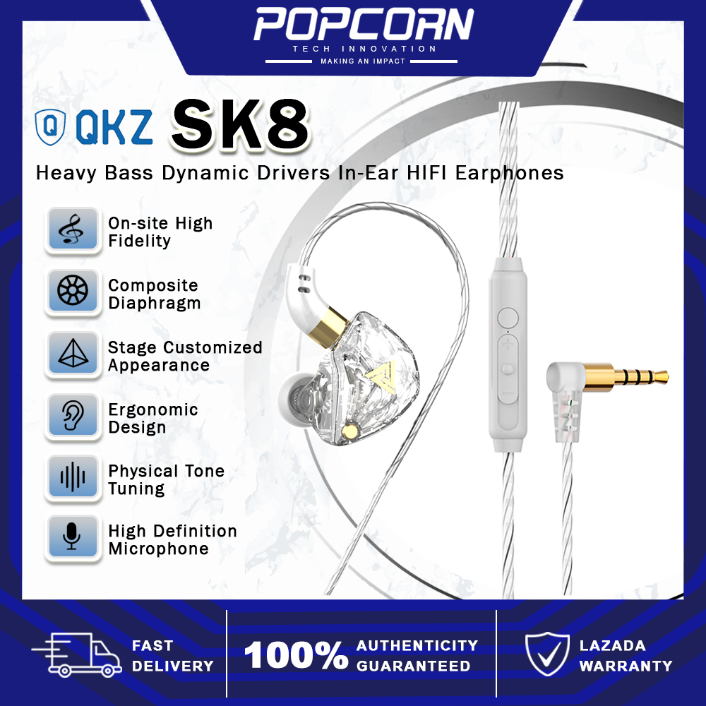 2021 New QKZ SK8 In Ear Bass Earphones 