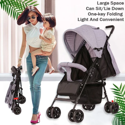 [COD Specials] Baby Stroller Rocker Pocket Travel Stroller T Foldable Foldable Baby 0 to 3 Years Old Luxury Baby Stroller Portable Travel Stroller Folding Stroller Aluminum Frame High View Car Newborn Multifunctional Fol