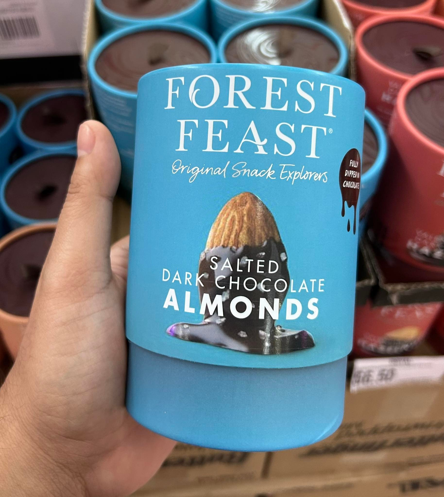 FOREST FEAST SALTED DARK CHOCOLATE ALMONDS 140g Lazada PH