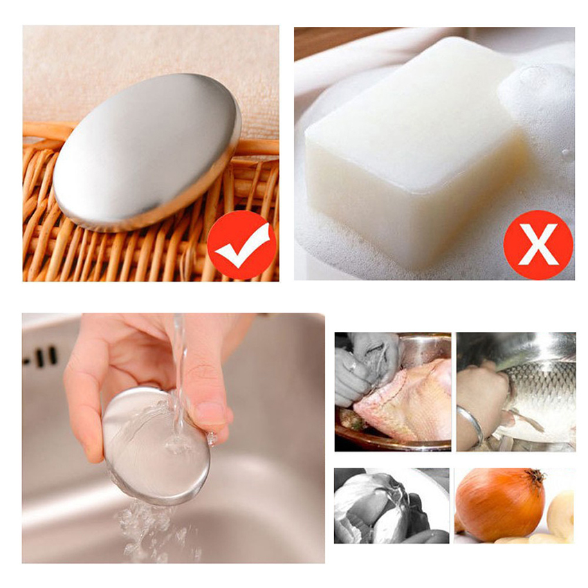 Magic Soap Odor Remover Stainless Steel Soap Kitchen Bar Eliminating Odor  Remover