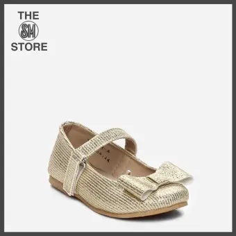 gold mary janes