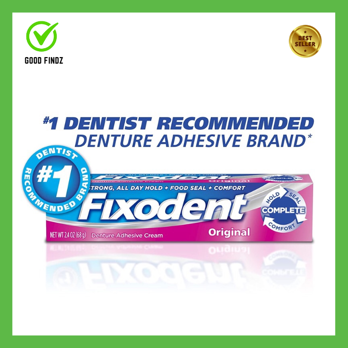 Fixodent Complete Denture Adhesive Cream Original 68g FIXODENT from USA
