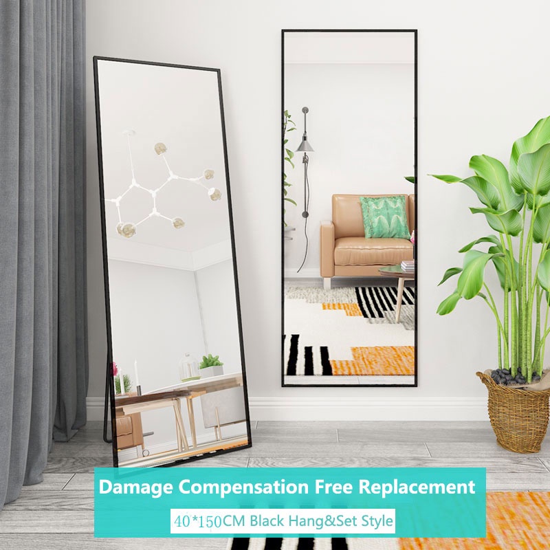 [Warranty]155cm Full Body Mirror with Stand Whole Body Mirror Wall Full