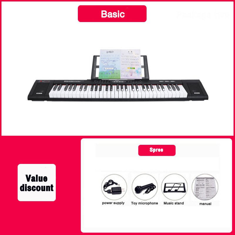 Bansid Portable Smart Piano 61 Keys Dual Speaker/New Beginner Portable