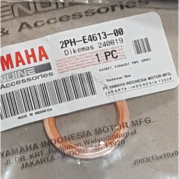 ORIGINAL YAMAHA GASKET, EXHAUST PIPEx FOR MIO i 125 / MIO SOUL i 125
