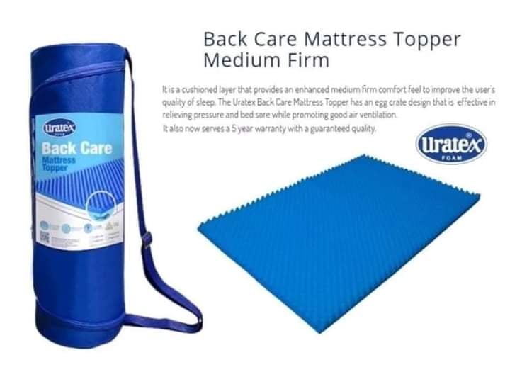 uratex back care mattress topper